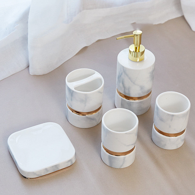 Marble Bathroom Accessories Set - product view 4