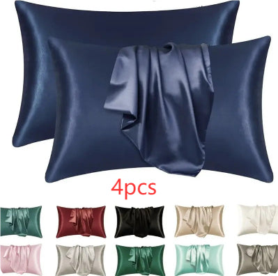 Double-Sided Satin-Feel Pillowcase Set - product view 9