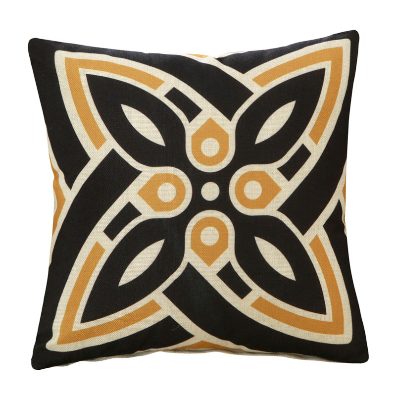 Filled Geometric Decorative Sofa Pillow - product view 2