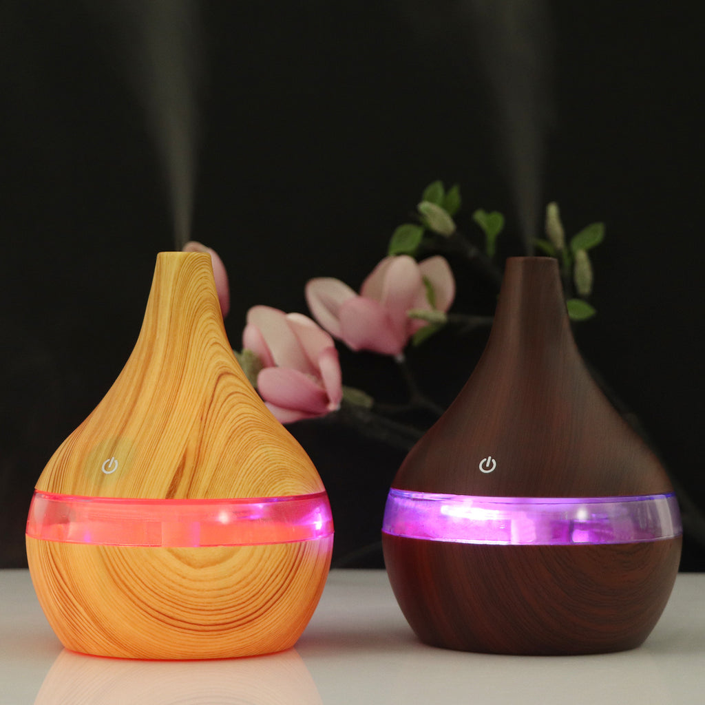 USB Mini Wood-Grain Humidifier - product view 5
