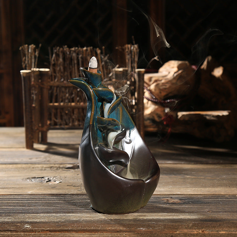 Ceramic Waterfall Backflow Incense Burner - product view 5
