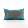 Dark Green Satin Jacquard Pillow Cover - product view 5