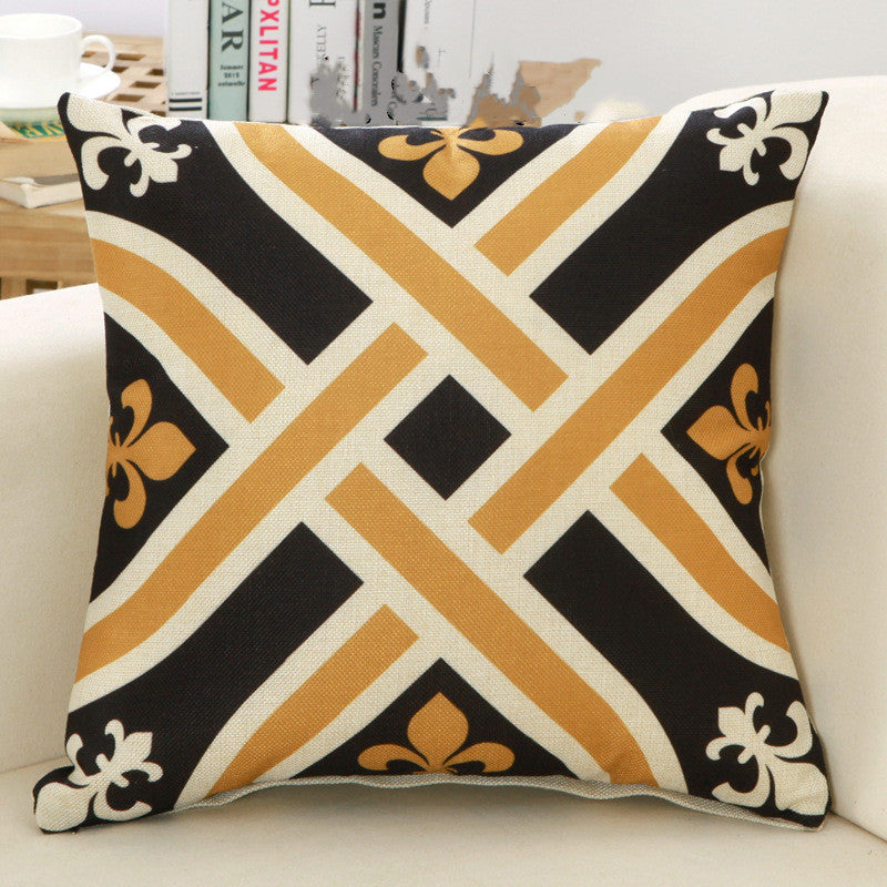 Filled Geometric Decorative Sofa Pillow - product view 4