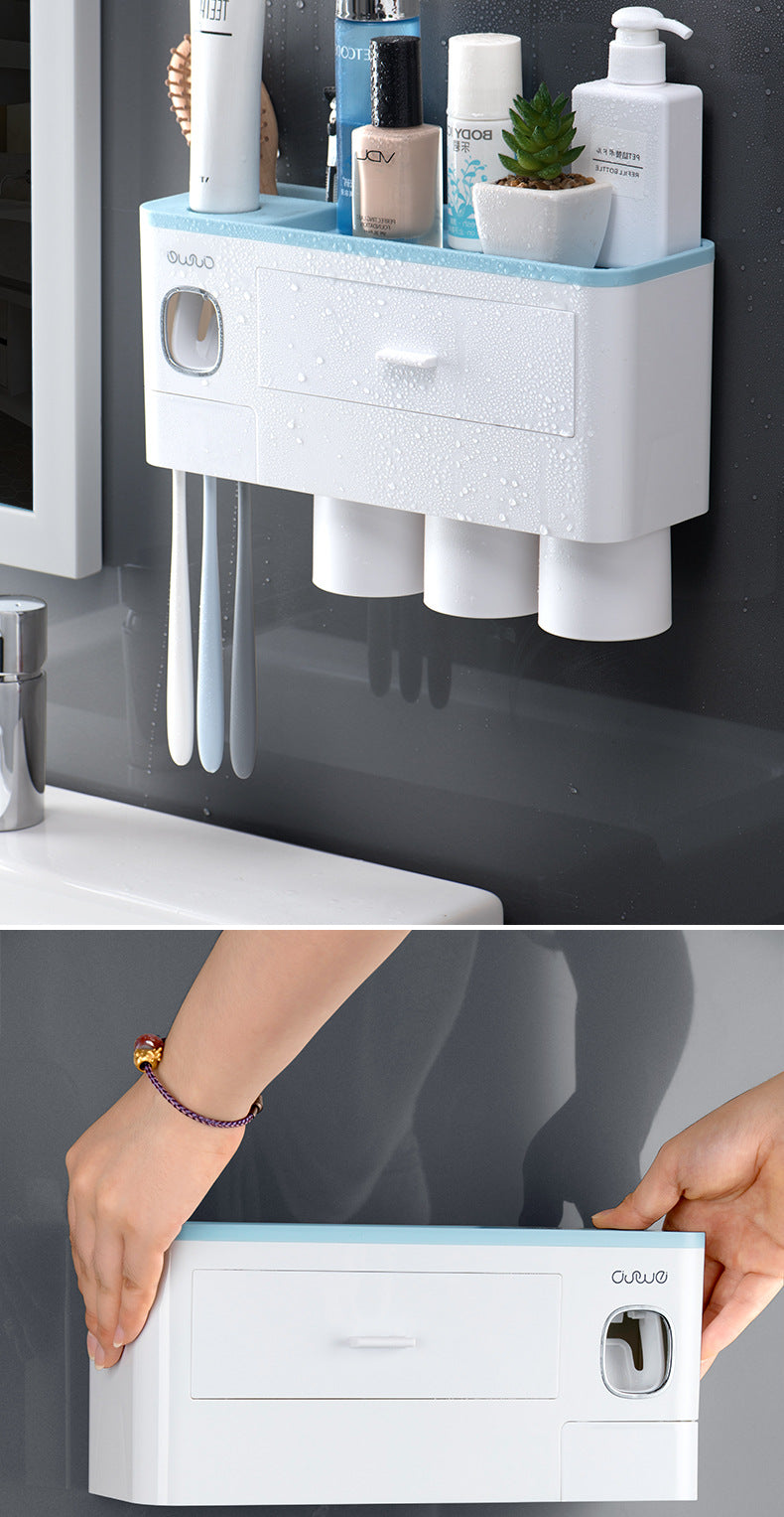 Magnetic Wall-Mounted Toothbrush & Cup Holder - product view 9