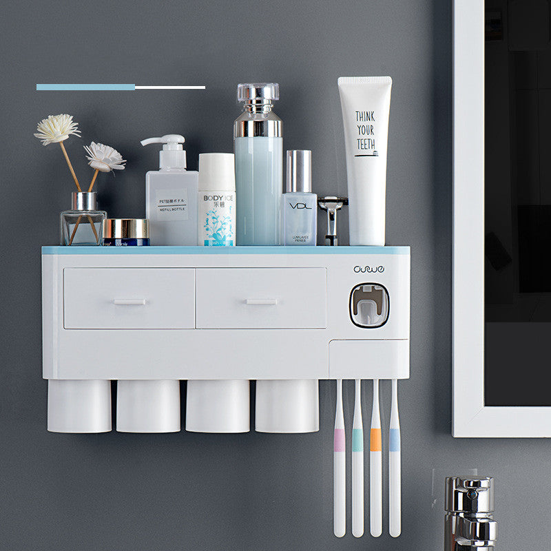 Magnetic Wall-Mounted Toothbrush & Cup Holder - product view 2