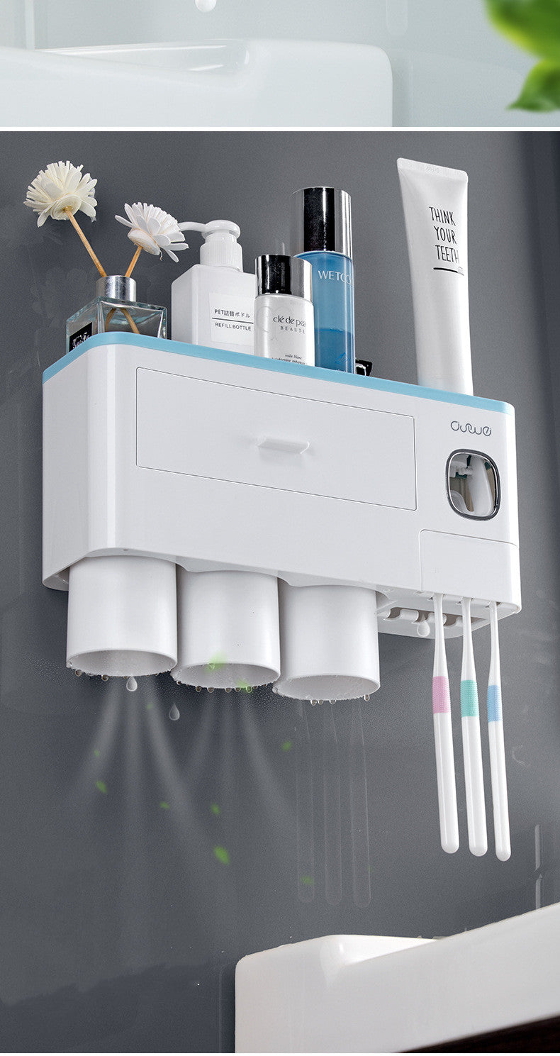 Magnetic Wall-Mounted Toothbrush & Cup Holder - product view 10