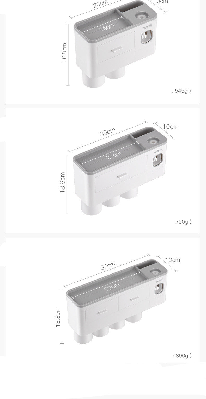 Magnetic Wall-Mounted Toothbrush & Cup Holder - product view 8