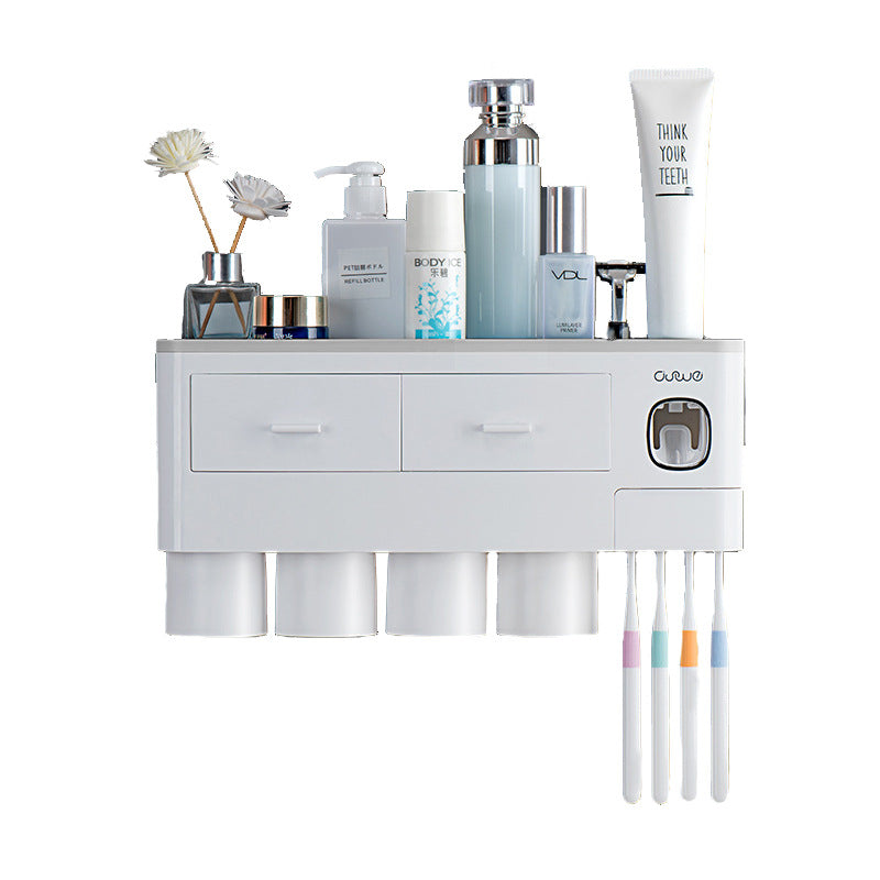 Magnetic Wall-Mounted Toothbrush & Cup Holder - product view 5