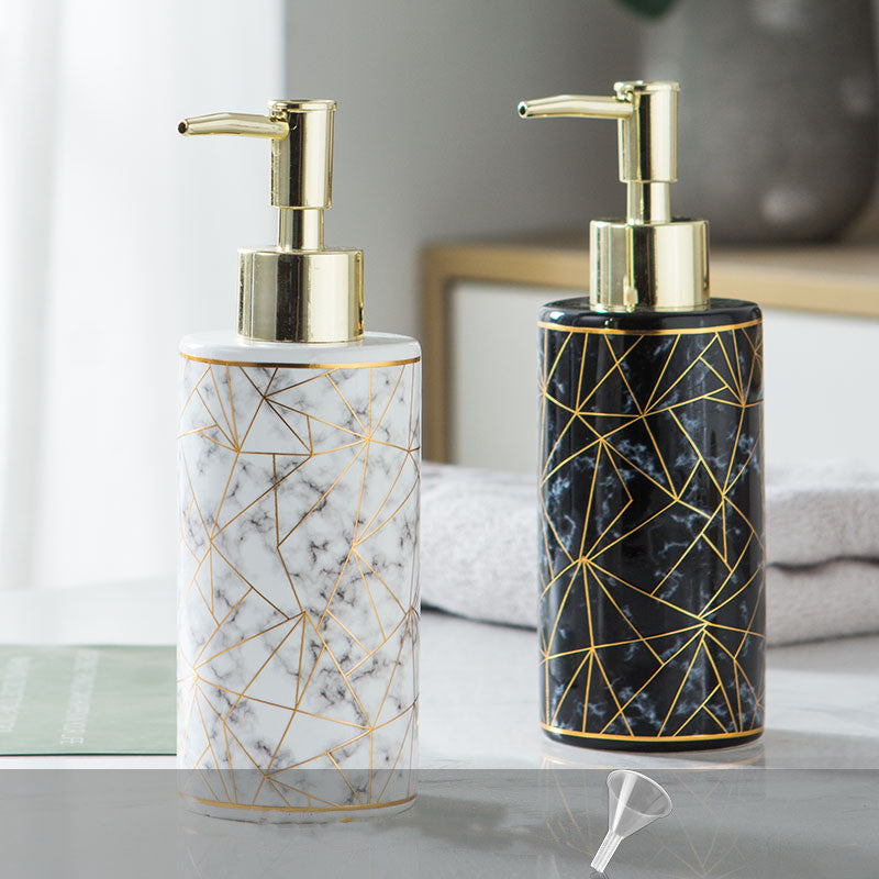 Marble Ceramic Lotion & Soap Dispenser - product view 1