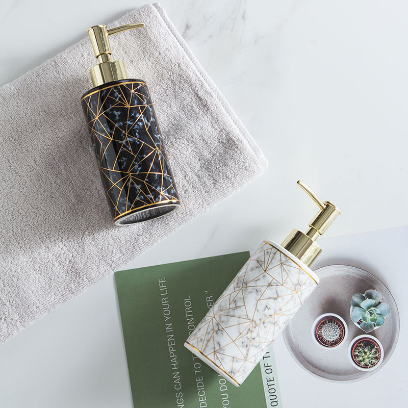 Marble Ceramic Lotion & Soap Dispenser - product view 2