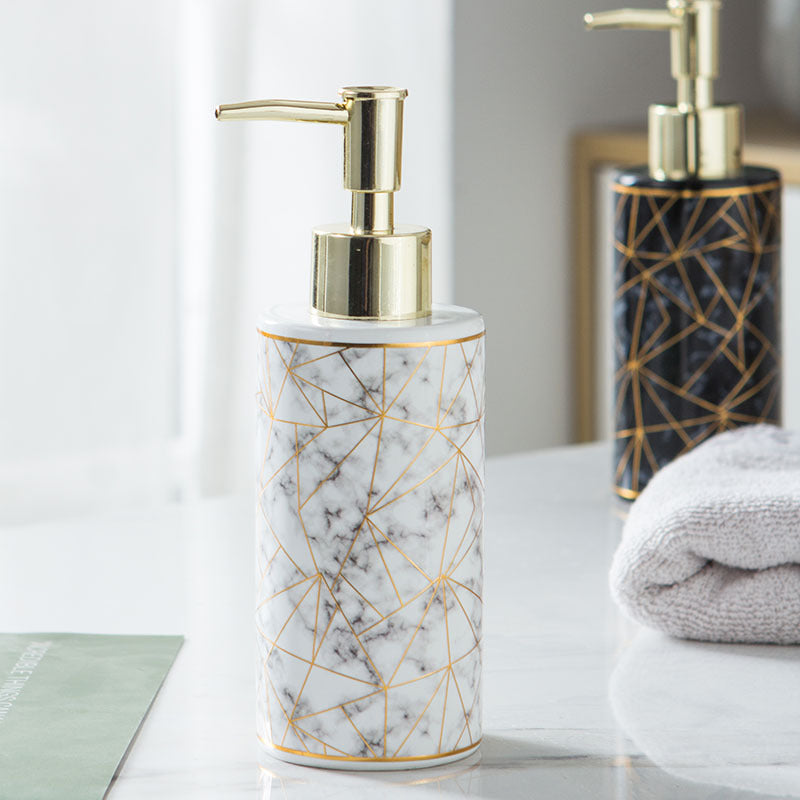 Marble Ceramic Lotion & Soap Dispenser - product view 3