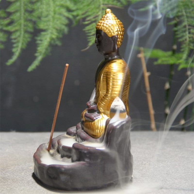 Ceramic Buddha Incense Burner - product view 4