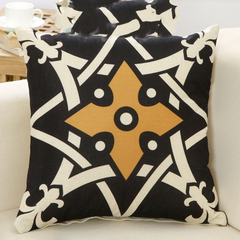 Filled Geometric Decorative Sofa Pillow - product view 3
