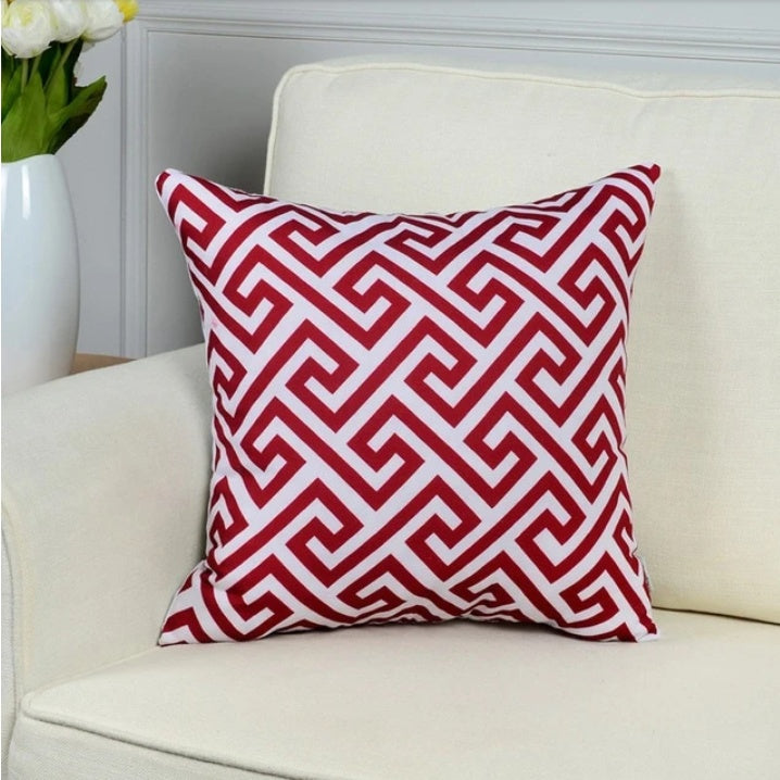 Plush Geometric Decorative Pillow Cover - style and product view 15