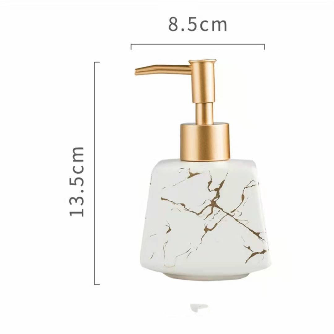 Marble Ceramic Soap & Lotion Dispenser - product view 2