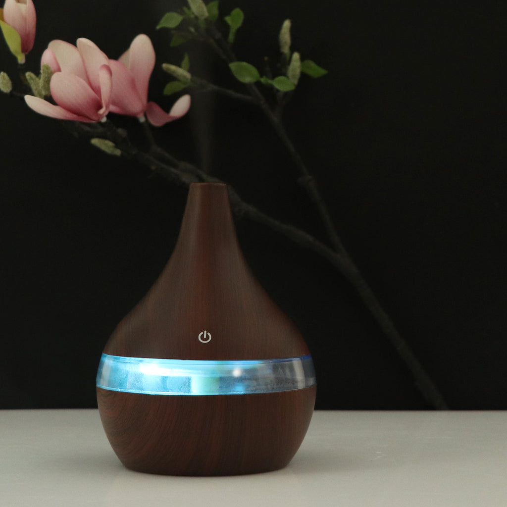 USB Mini Wood-Grain Humidifier - product view 4