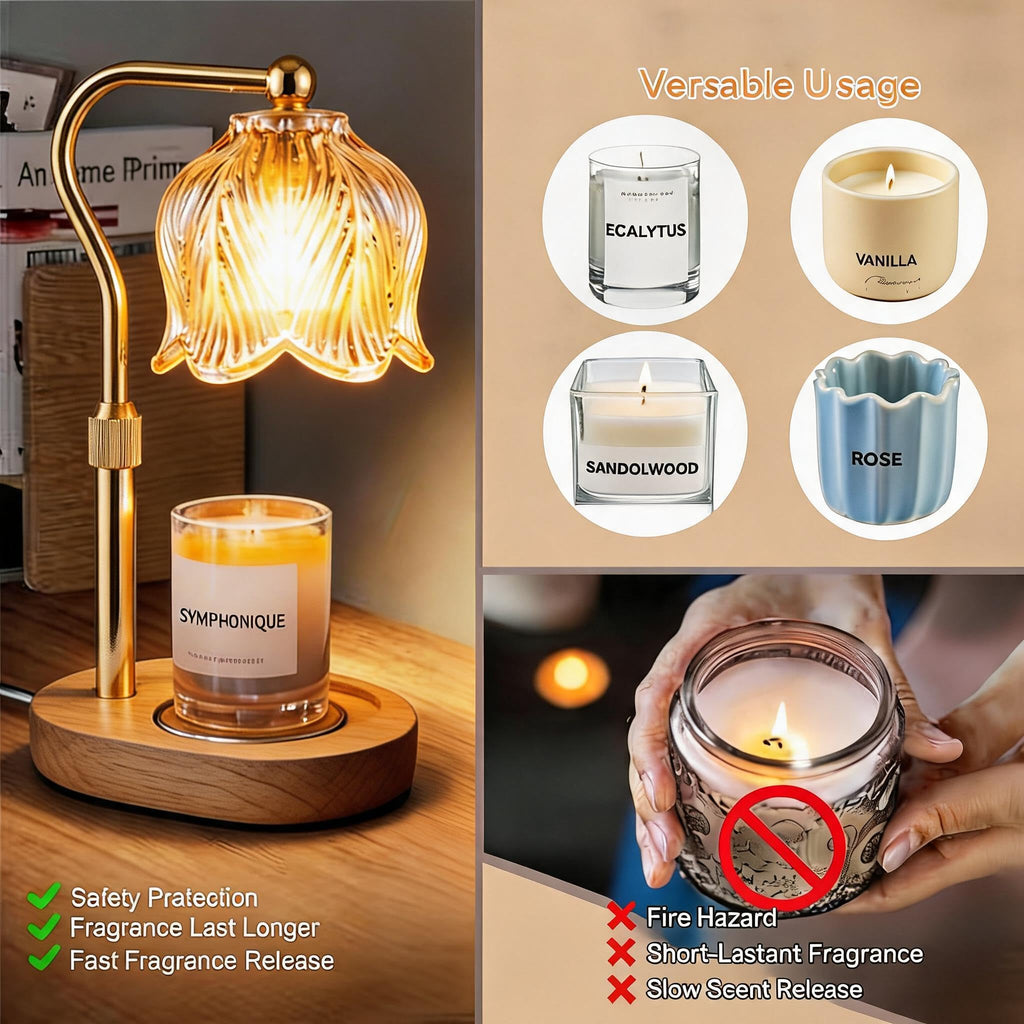 Dimmable Candle Warmer Lamp with Timer - product view 6