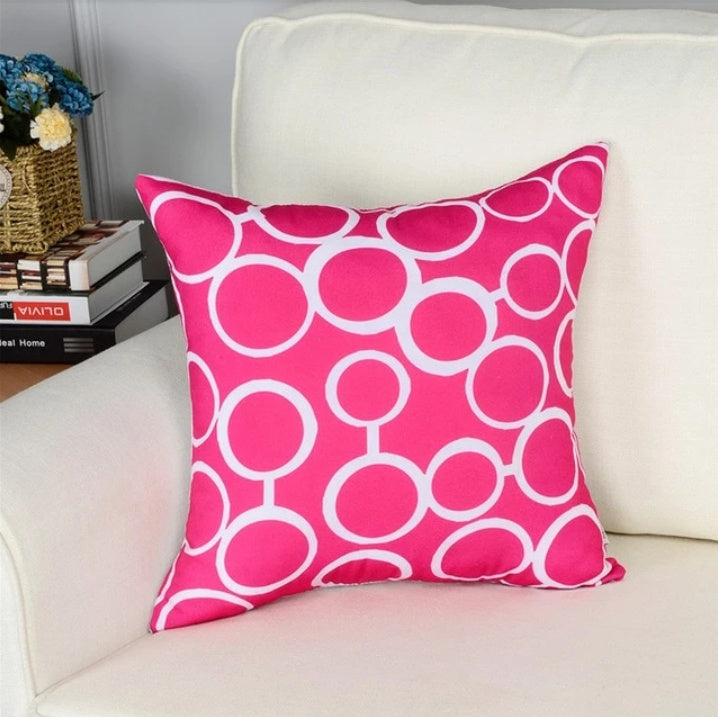 Plush Geometric Decorative Pillow Cover - style and product view 2