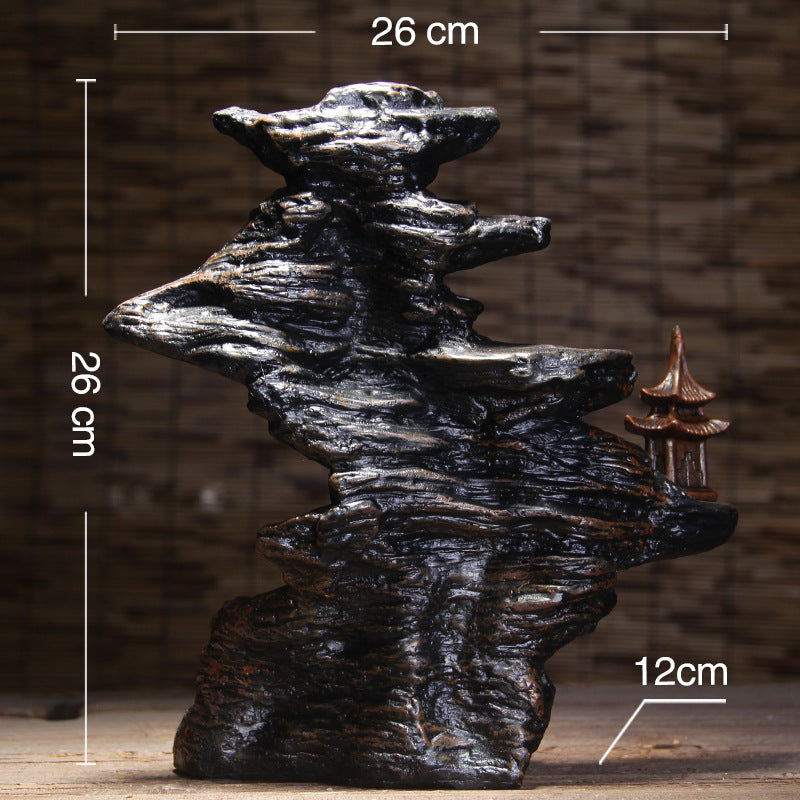Mountain Temple Backflow Incense Burner - product view 4
