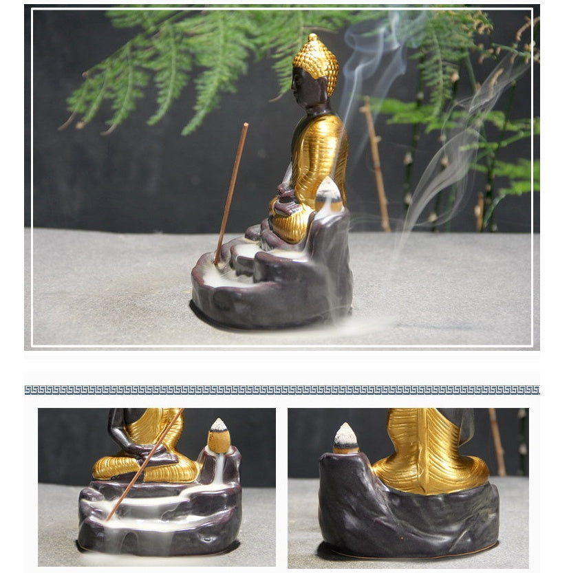 Ceramic Buddha Incense Burner - product view 8