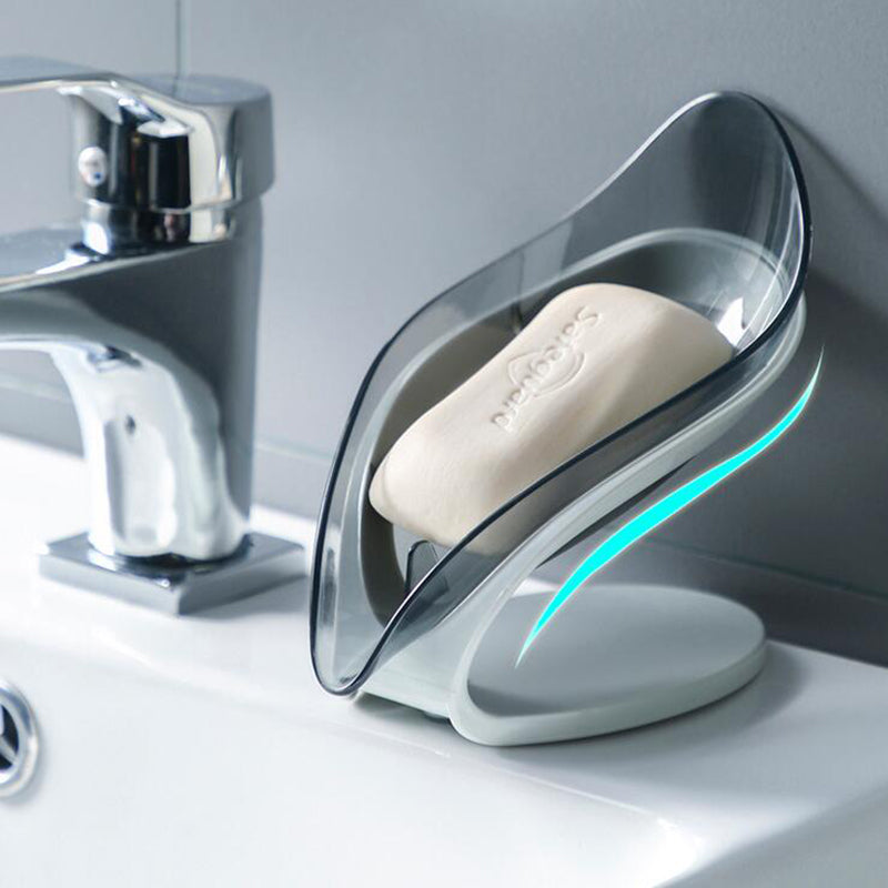 Leaf-Shaped Self-Draining Soap Holder - product view 2