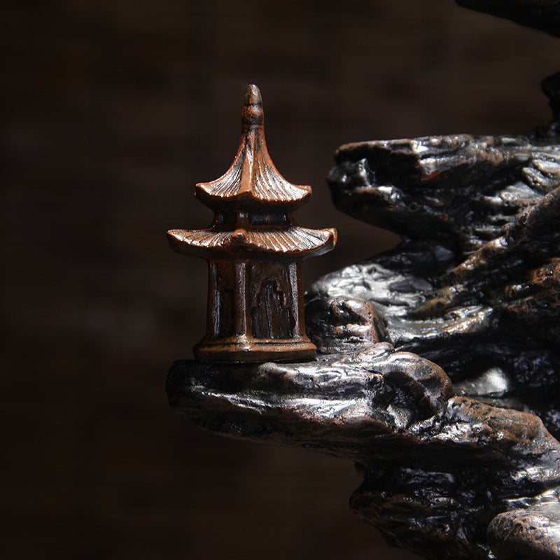 Mountain Temple Backflow Incense Burner - product view 5