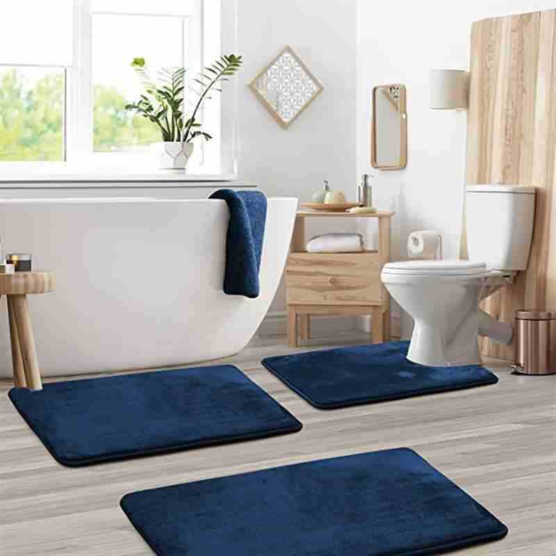 3-Piece Plush Bathroom Mat Set - product view 5