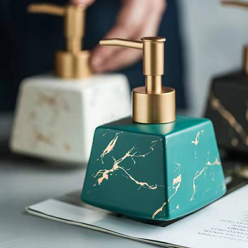 Marble Ceramic Soap & Lotion Dispenser - product view 3