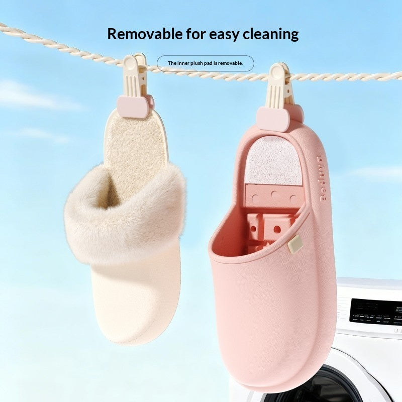 Washable Plush Indoor Spa Slippers - product view 8
