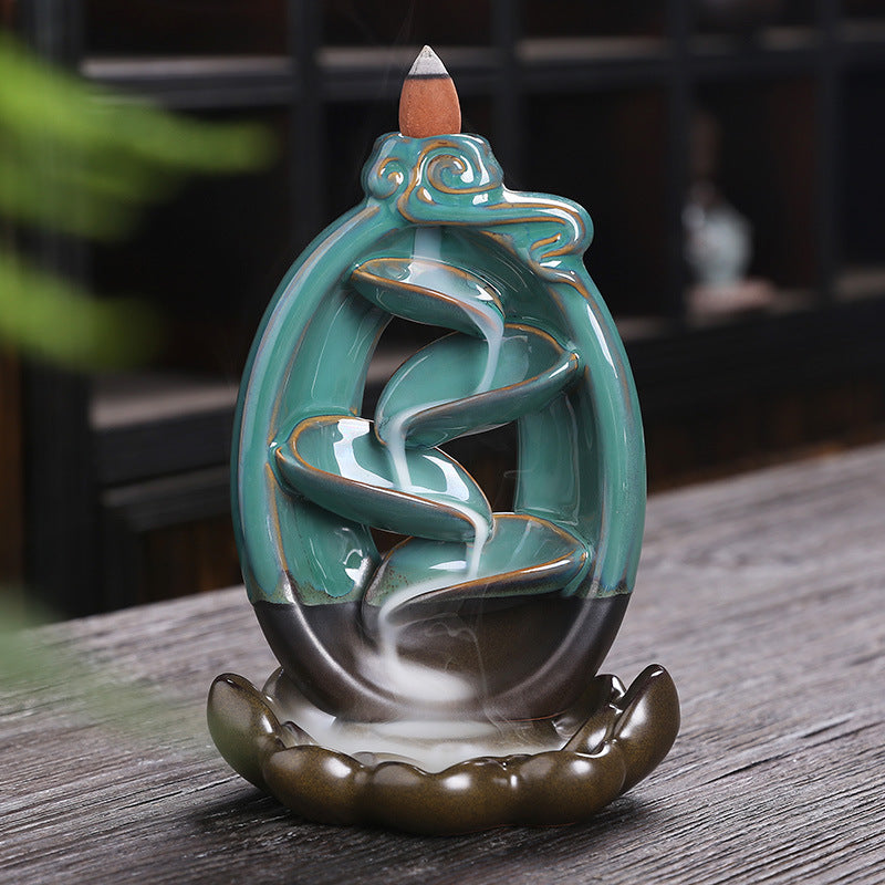 Ceramic Waterfall Backflow Incense Burner - product view 7