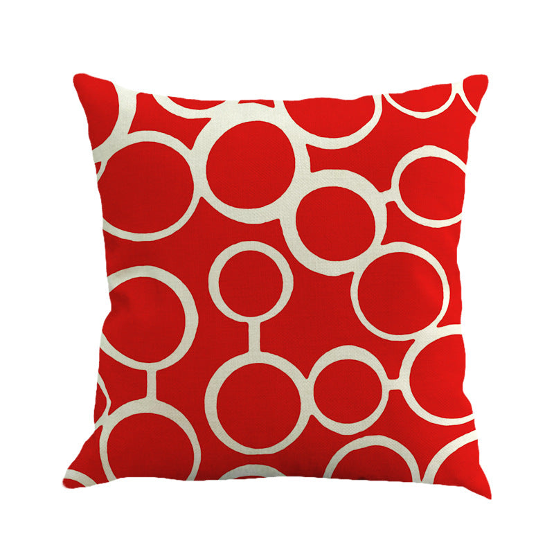 Plush Geometric Decorative Pillow Cover - style and product view 8
