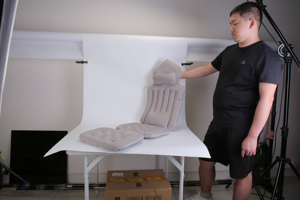 Full-Body 4D Mesh Bath Cushion with Lumbar Pillow - product view 6