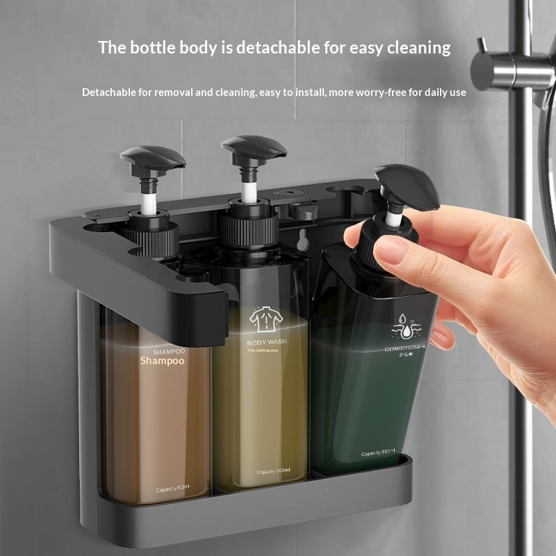 2- or 3-Chamber Clear Manual Soap Dispenser - product view 7