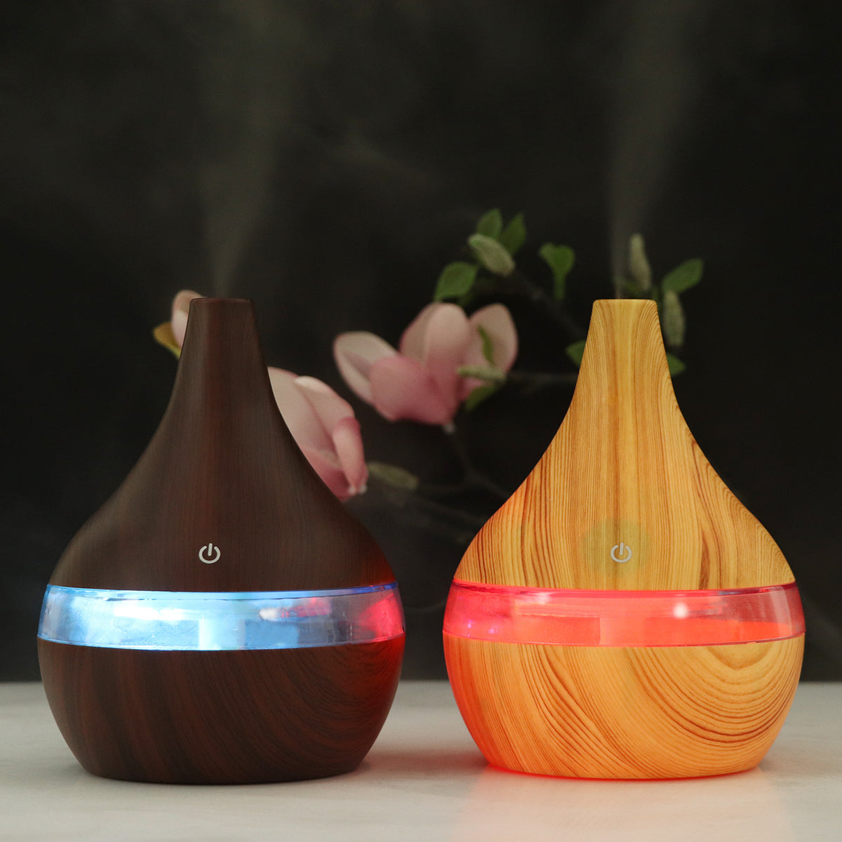 USB Mini Wood-Grain Humidifier - product view 1