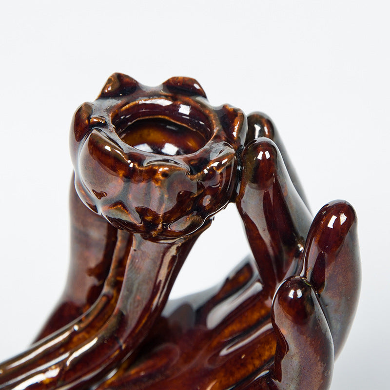 Mini Ceramic Backflow Incense Burner - product view 4