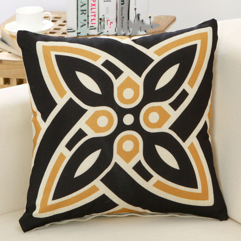 Filled Geometric Decorative Sofa Pillow - product view 5