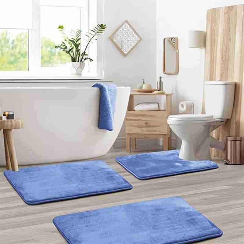 3-Piece Plush Bathroom Mat Set - product view 14