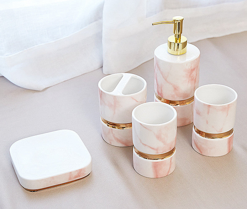 Marble Bathroom Accessories Set - product view 2