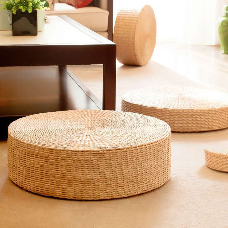 Natural Rush Round Meditation Cushion - product view 3