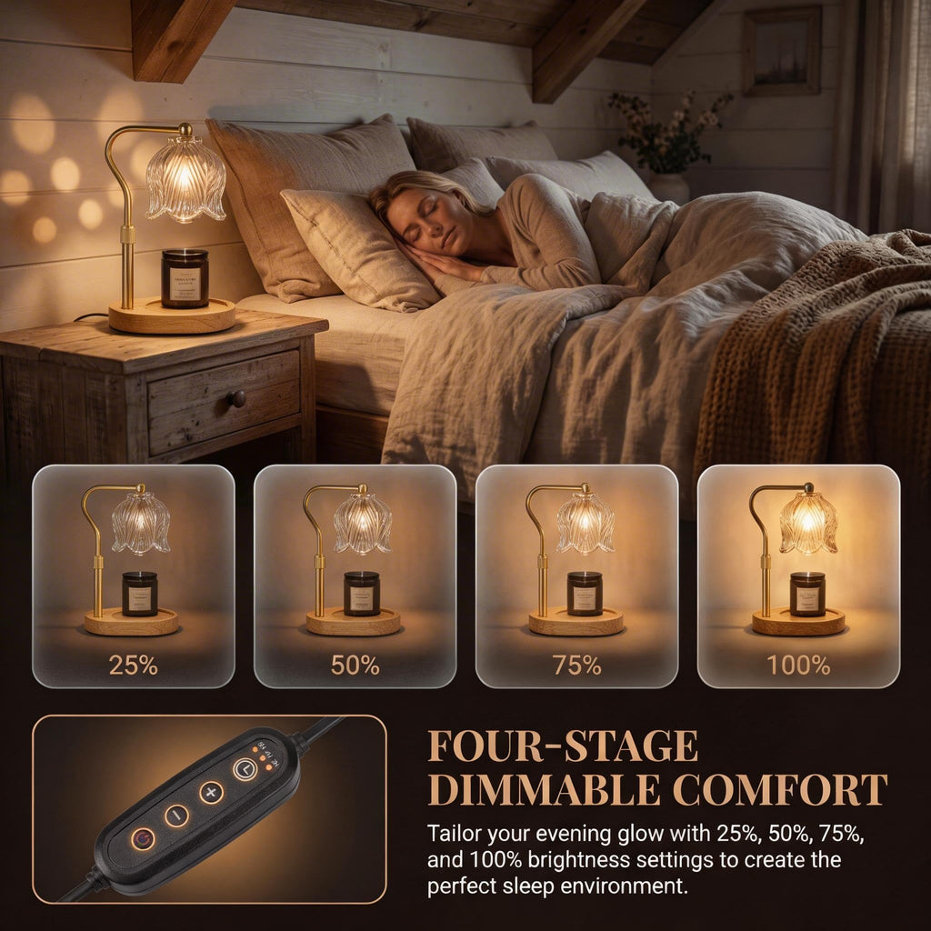 Dimmable Candle Warmer Lamp with Timer - product view 4