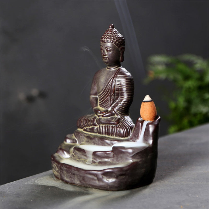 Ceramic Buddha Incense Burner - product view 7