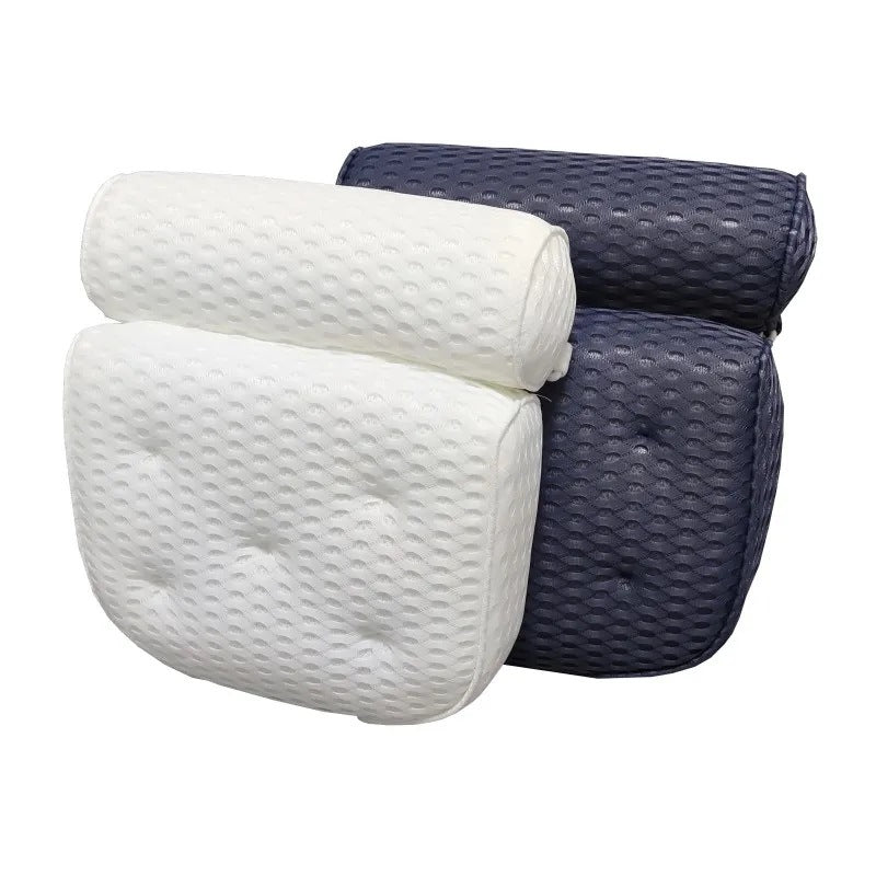 4D Mesh Bath Pillow with Suction Cups - product view 3