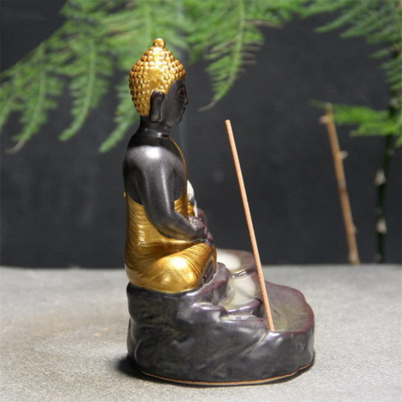 Ceramic Buddha Incense Burner - product view 3