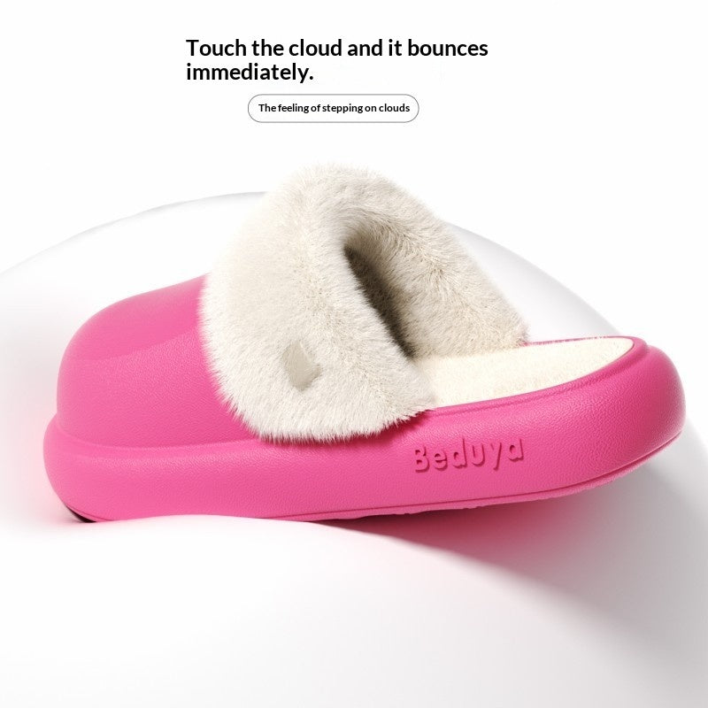 Washable Plush Indoor Spa Slippers - product view 7