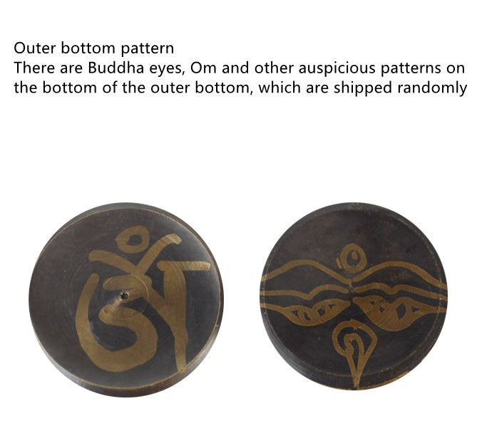 Copper Singing Bowl with Wooden Striker - product view 6