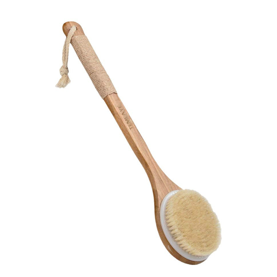 Long-Handle Bamboo Bath Brush Set - product view 5