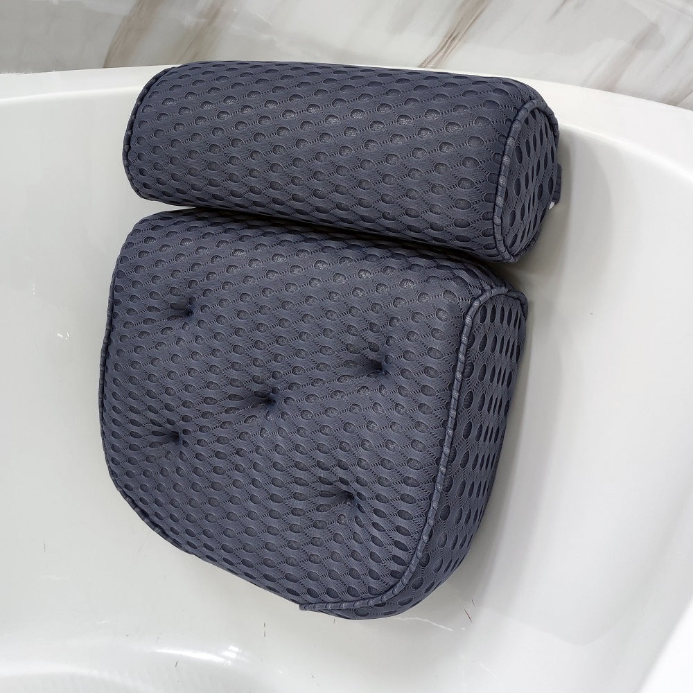 4D Mesh Bath Pillow with Suction Cups - product view 6