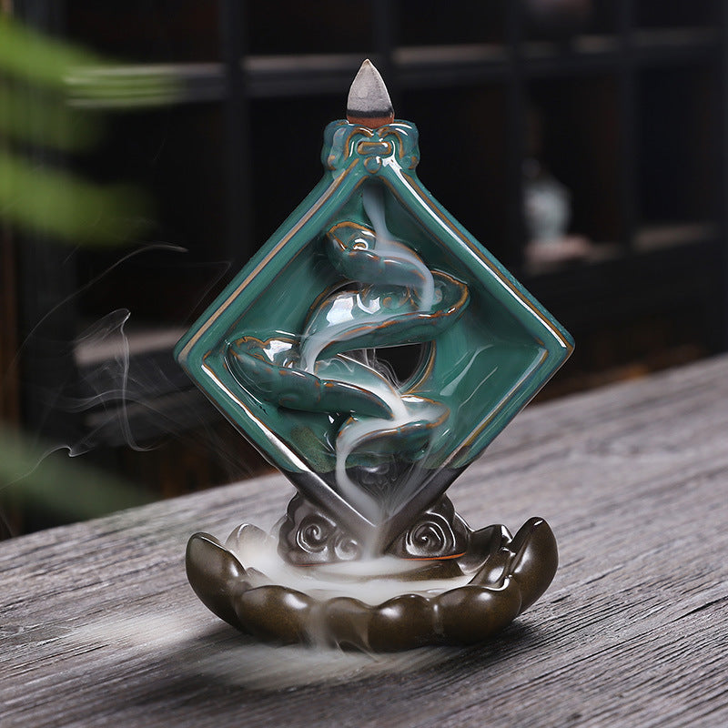 Ceramic Waterfall Backflow Incense Burner - product view 9