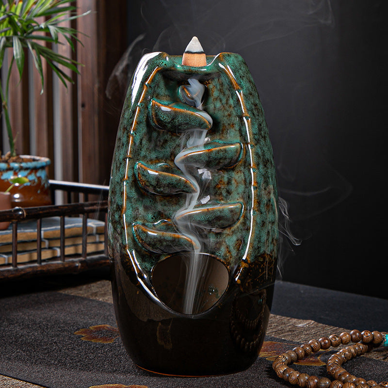 Ceramic Waterfall Backflow Incense Burner - product view 4