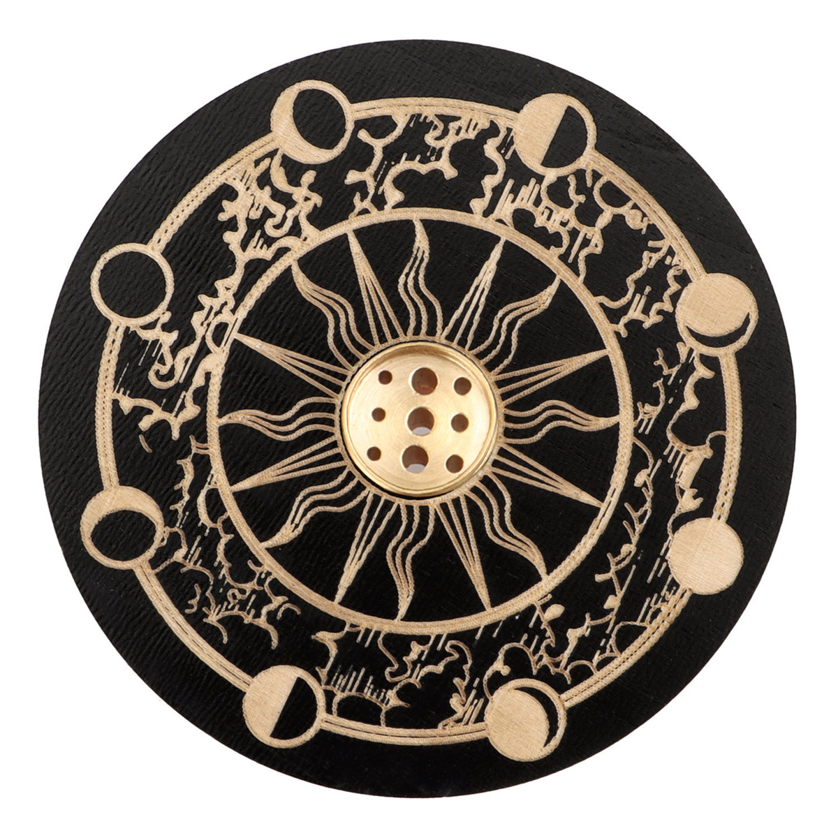 Engraved Wooden Zodiac Incense Holder - product view 9